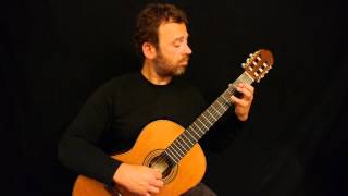 J S Bach Prelude in dminor  Guitar [upl. by Waddington]