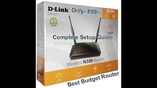 Dlink Wireless N300 Router Complete Review With Setup [upl. by Pestana]