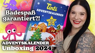 Badespaß garantiert 🐙Tinti ADVENTSKALENDER 2024 Unboxing 24 Türchen [upl. by Ketti259]