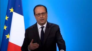 François Hollande annonce quil ne briguera pas de nouveau mandat en 2017 vidéo [upl. by Ecnar]