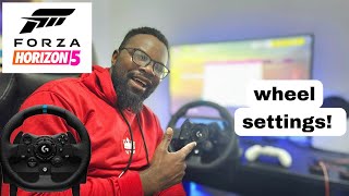 How to set up your steering wheel on Forza Horizon 5 [upl. by Lleraj809]