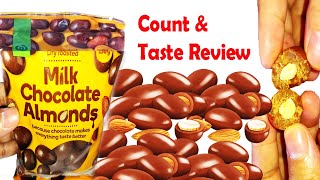 ASMR Almonds Chocolate Taste Review  Lets See if How many Almonds are inside [upl. by Jayne564]