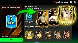 New Event Libertadores Huge Pack Opening  8891 Exchange Completed In FC Mobile Pele Carlos Zico [upl. by Hess]