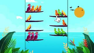 Bird Sort  Color Puzzle Trailer [upl. by Enirehtacyram]