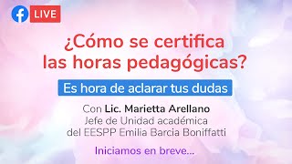 ¿Cómo se certifica las horas pedagógicas [upl. by Padget]