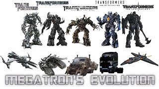 Evolution of MEGATRON in Transformers LiveAction Films Bayverse Plus Galvatron [upl. by Romie]