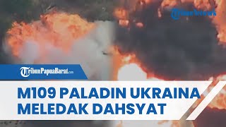 Detikdetik Mencekam Amunisi Lancet Rusia Libas M109 Paladin Ukraina Terbakar amp Meledak Dahsyat [upl. by Ozner892]