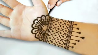 New Easy mehndi design for front hand  Simple Mehndi Design  Mehandi ka Design  Mehndi Designs [upl. by Gervase]