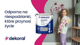 Plamoodporna farba Dekoral EFFECT 3in1 do wszystkich pomieszczeń spot TV 30 [upl. by Hyo]