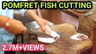 BEST TIPS ampTRICKS TO CUT POMFRET FISH [upl. by Pebrook590]