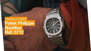 Handson Patek Philippe Nautilus 5712  Unsporty Sports Watch [upl. by Ahseneuq]