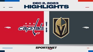 NHL Highlights  Capitals vs Golden Knights  December 2 2023 [upl. by Winnah82]