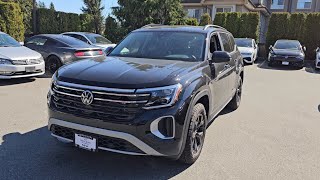 2024 Volkswagen Atlas Peak Edition Black with Panoramic Sunroof  Review amp Walk Around [upl. by Skipp]