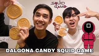 DALGONA CANDY SQUID GAME DENGAN AKIDDOS 😂 [upl. by Inasah508]