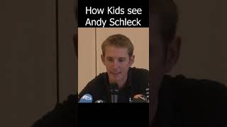 How kids see Andy Schleck vs How I see him trending cycling tourdefrance [upl. by Ocirnor320]