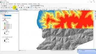 🔴 ArcGis  Générer le Relief et les Courbes de niveau à partir dun MNTSRTM dans ArcMap [upl. by Alvira]