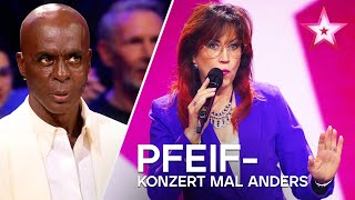 Christines Pfeifkonzert 🤣  Das Supertalent 2024 [upl. by Hsital]