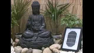 Anya Buddha Solar Water Feature by Eco Solaray™ [upl. by Ilrebmyk]