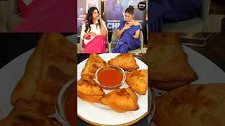 SHREYA amp SUNIDHIs Favourite SAMOSA Recipe 😍❤️ shorts samosa shreyaghoshal sunidhichauhan food [upl. by Urbai]