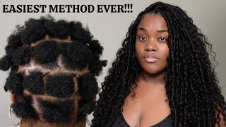 EASIEST CROCHET METHOD EVER Beginner Friendly Boho Locs by Eayon Hair  Black girl hairstyles [upl. by Alyam]