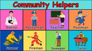 Our Helpers  Community helpers for kids  Helpers name  People who help us  Our helpers activity [upl. by Telrahc]