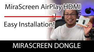 How To Install MiraScreen DK7 Wireless HDMI Display Receiver on iOS iPhone iPad AirPlay Help Video [upl. by Marcy546]