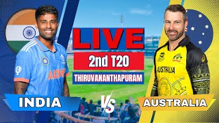 🔴 Live India vs Australia 2nd T20 Match Live Score amp Commentary  Live Cricket Today IND vs AUS [upl. by Baler]