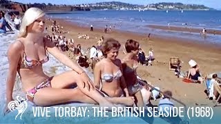 Vive Torbay Travelling to the British Seaside 1968  British Pathé [upl. by Niwrehs408]