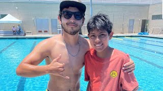 Water Polo game Levi scored the golden goal [upl. by Aicirpac418]