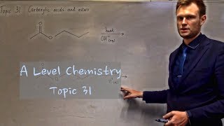 A Level Chemistry  31  Carboxylic acids and esters [upl. by Inirt]