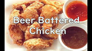 Crunchy Beer Battered Chicken Wings double fried  easy recipe  budget cooking [upl. by Thetisa]