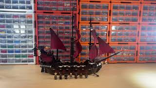 Lego Pirates of the Caribbean 4195 Queen Annes Revenge Showcase [upl. by Nannie]