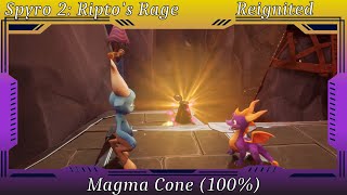 Spyro 2 Riptos Rage  Magma Cone 100 [upl. by Shepp]