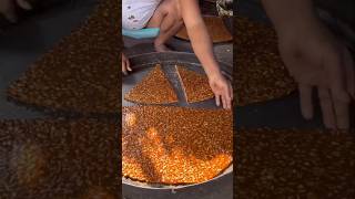 ⚡⚡ Khaju Chikki Making Process⚡⚡ shorts telugufoodie esangathulu streetfood foodie omelette [upl. by Sloan]