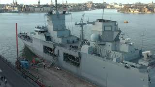 A german frigate in Stockholm 20200123  20200125 [upl. by Hoag]