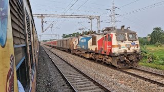 Coromandel Express meets Haldia Howrah Fast Local [upl. by Drofwarc]