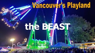 PNE 2023 Awesome Rides at Vancouver Playland Theme Park  4K Vancouver Walk and Play [upl. by Siraval]