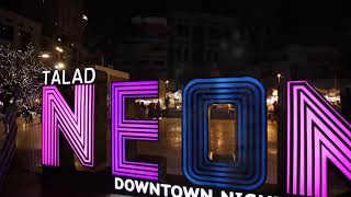 EXPLORE Talad NEON night market in Bangkok good vibes amp yummy food February 2018 [upl. by Underwood]