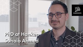 PhD at Hanken Sohaib Ahmed [upl. by Enerol]