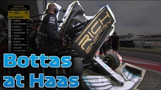 F1  Bottas in the wrong pit  Great Britain FP1 2019 [upl. by Shulem]