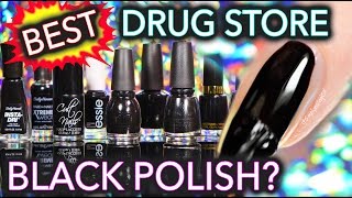 Best Drug Store Black Nail Polish [upl. by Taka]