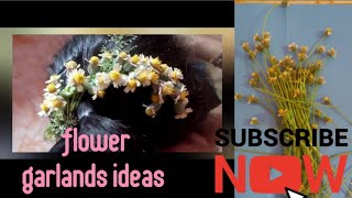 easy flowers for hairstyle beautiful flowers garland ideas kondapallimalleswari [upl. by Ydda]