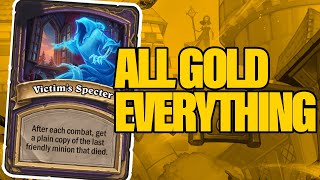 The All Golden Board Destroys Everyone  Dogdog Hearthstone Battlegrounds [upl. by Anilegnave293]