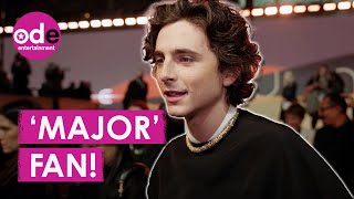 Timothée Chalamet Gushes About CoStar Austin Butler at ‘Dune’ Premiere [upl. by Atikaj932]