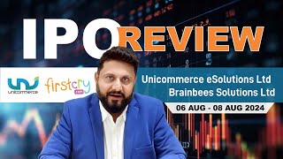 IPO Review  Unicommerce eSolutions Ltd amp Brainbees Solutions Ltd  firstcry unicommerce [upl. by Melesa]