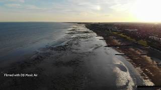 Rustington Beach  West Sussex  Drone [upl. by Soilissav750]