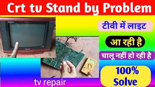 Crt tv Standby problem  Tv On Problem  Tv repair  helapur electronic [upl. by Rosalinde307]