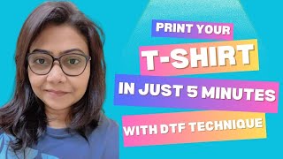 Print Your Tshirt in 5 Minutes with DTF Technique 🎨 [upl. by Naivatco]