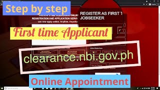 NBI Online Appointment  How to get NBI Online application First time Jobseeker step by step [upl. by Nielson351]