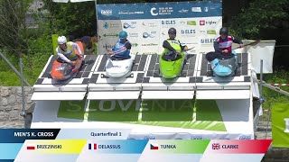 Mens Kayak Cross Finals Highlights  2023 ICF CanoeKayak Slalom World Cup Ljubljana Slovenia [upl. by Lacefield]